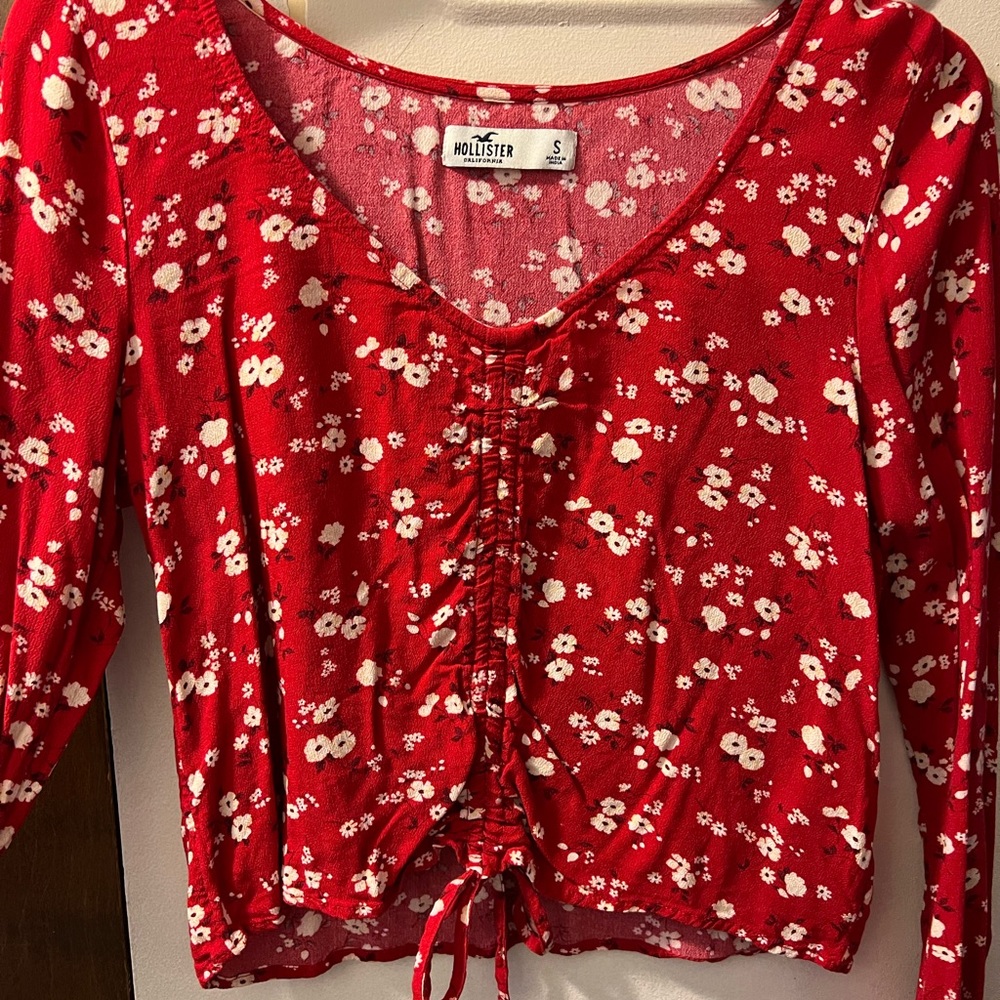 Red blouse